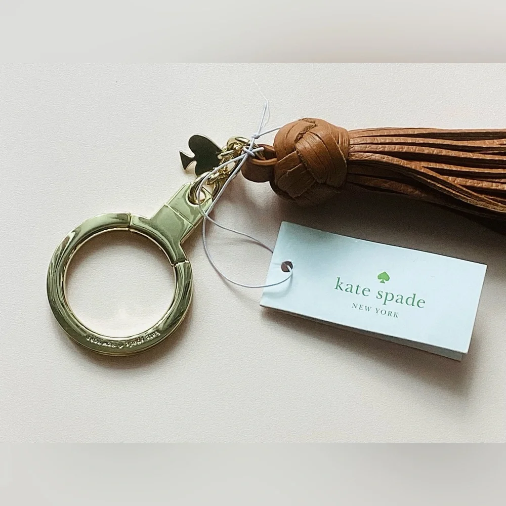 Kate Spade Brown Key & Card Holder Tassel - Picture 4 of 6
